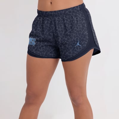 North Carolina Tar Heels Nike Women's Tempo Pattern Dri-FIT Shorts - Navy