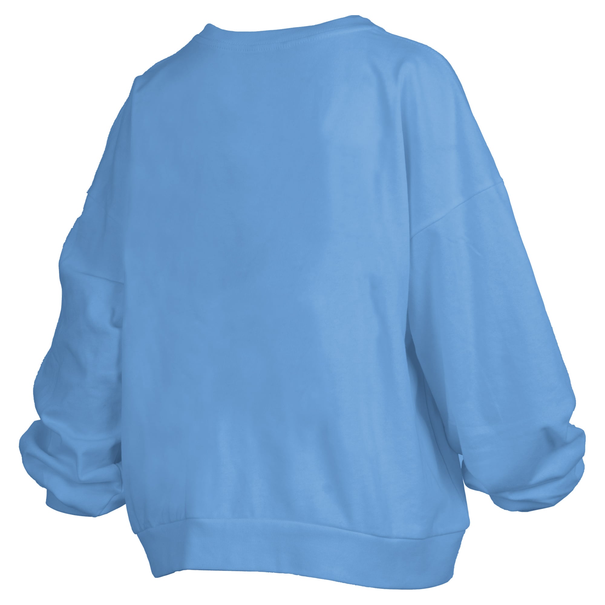 Sweat-shirt polaire oversize Pressbox bleu marine pour femme, modèle Janise Arch Over Logo North Carolina Tar Heels.