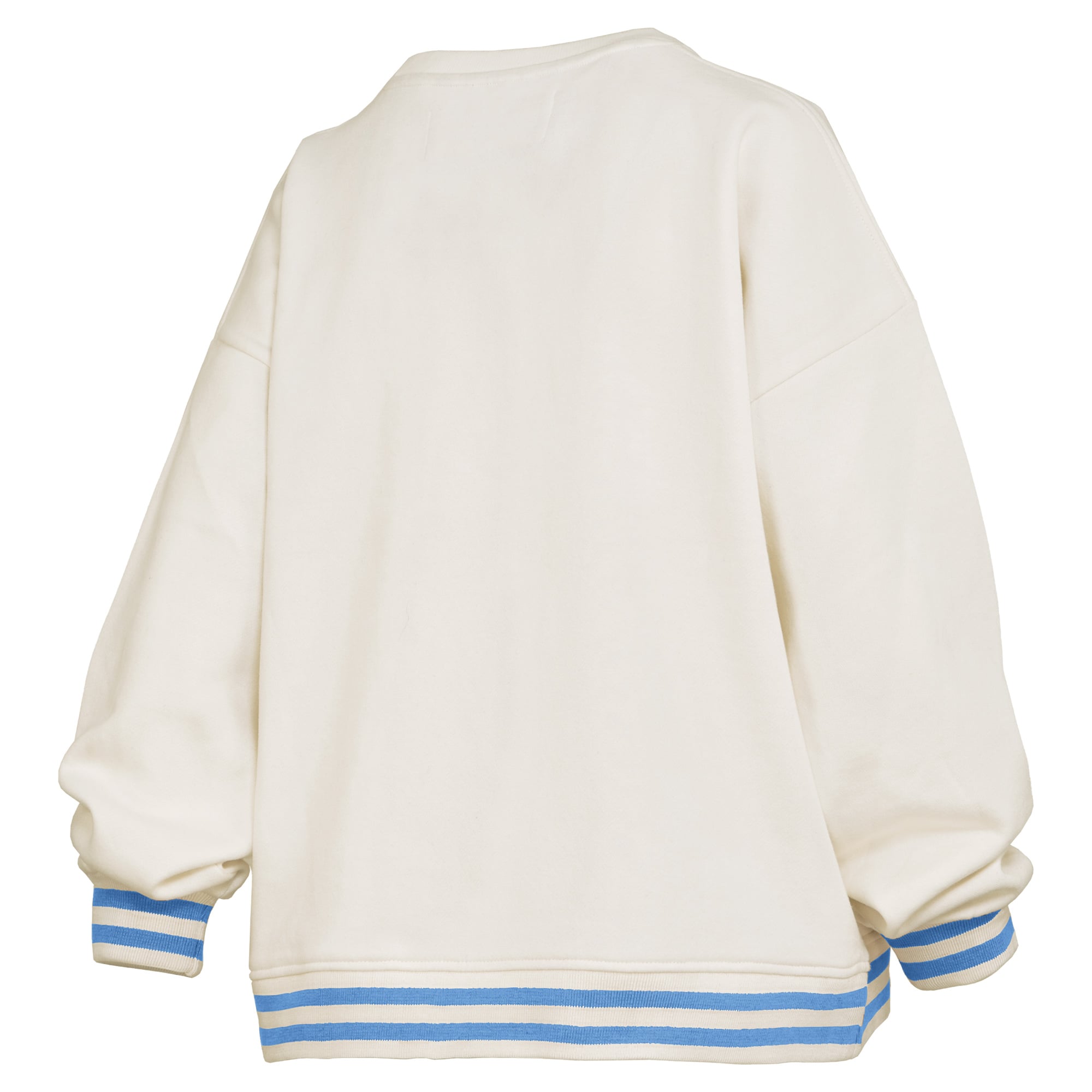Sweat-shirt côtelé en chenille crème Pressbox pour femmes, North Carolina Tar Heels Bonanza