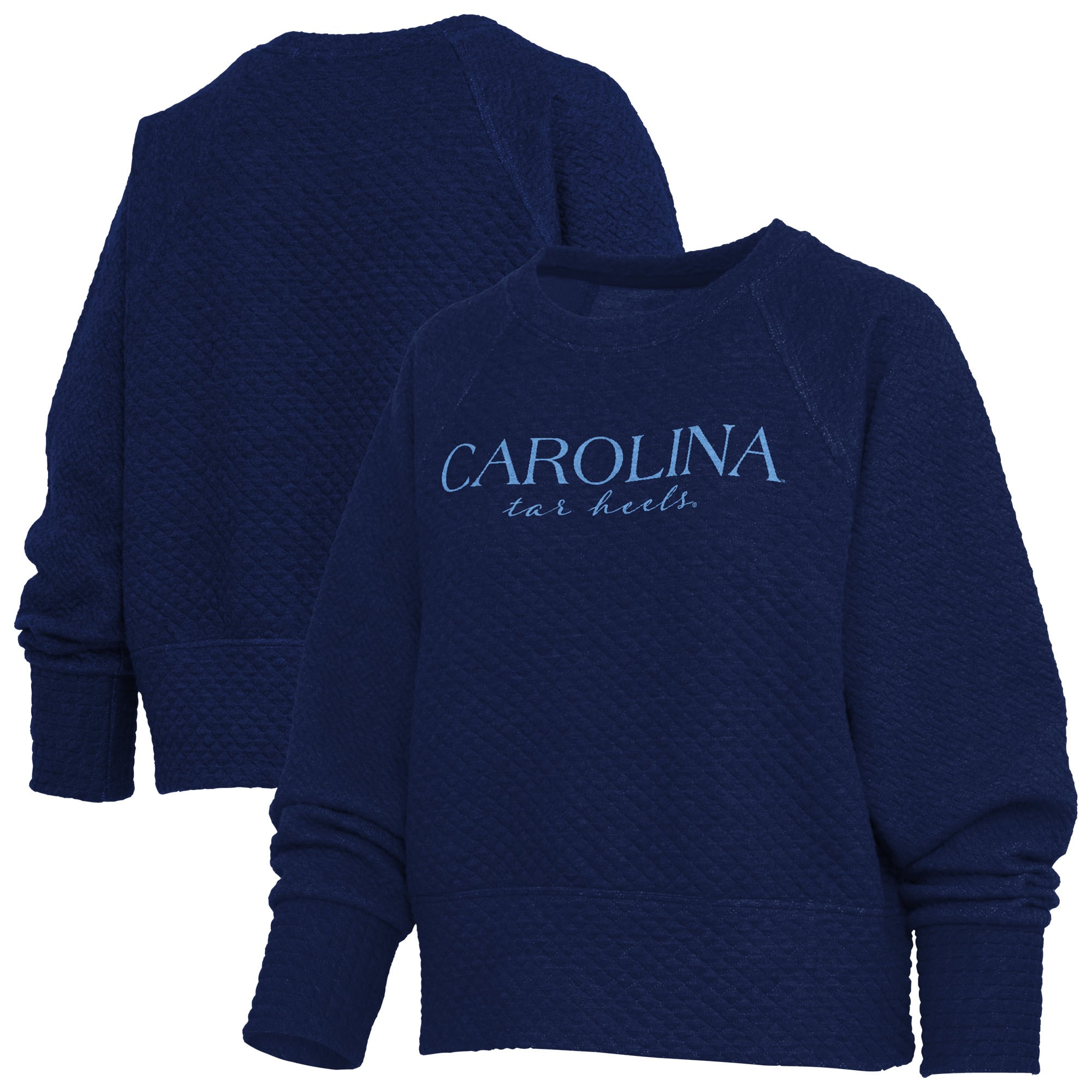 Sweat-shirt matelassé Champagne Nova bleu marine Pressbox pour femme
