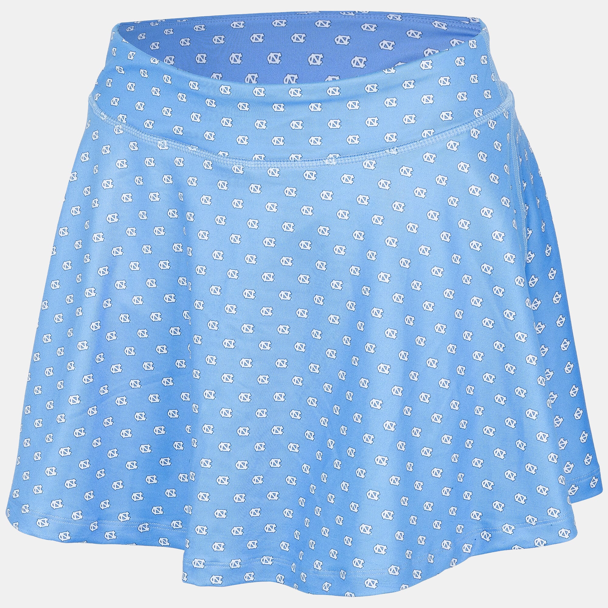 Women's ZooZatz Carolina Blue North Tar Heels Allover Print Flowy Skort