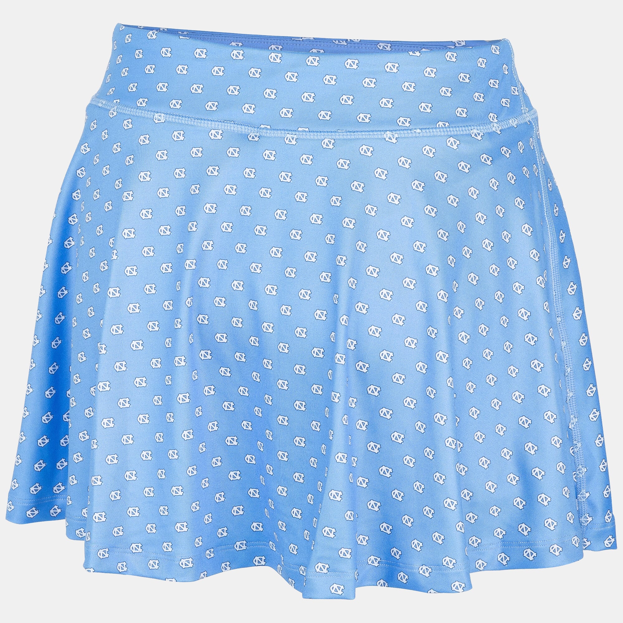 Women's ZooZatz Carolina Blue North Tar Heels Allover Print Flowy Skort