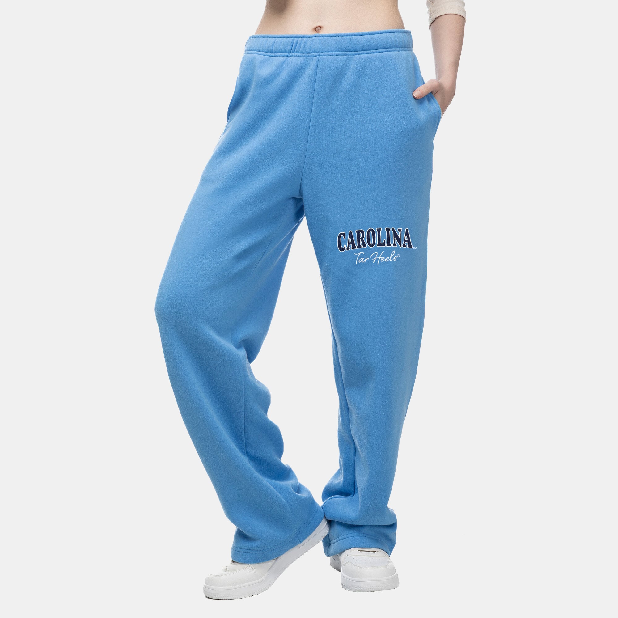 Women's ZooZatz Carolina Blue North Tar Heels Wordmark Fleece Sweatpants