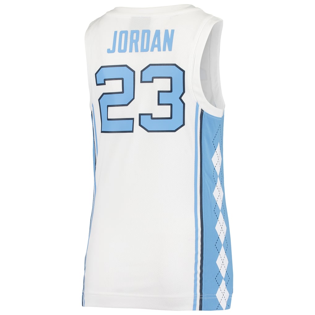 Jordan White Jersey with Light Blue Trim and 23 Back Number Men main image 4