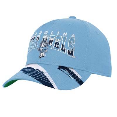 North Carolina Tar Heels Mitchell & Ness Youth Mascot Streaks Pro Crown Adjustable Hat - Carolina Blue
