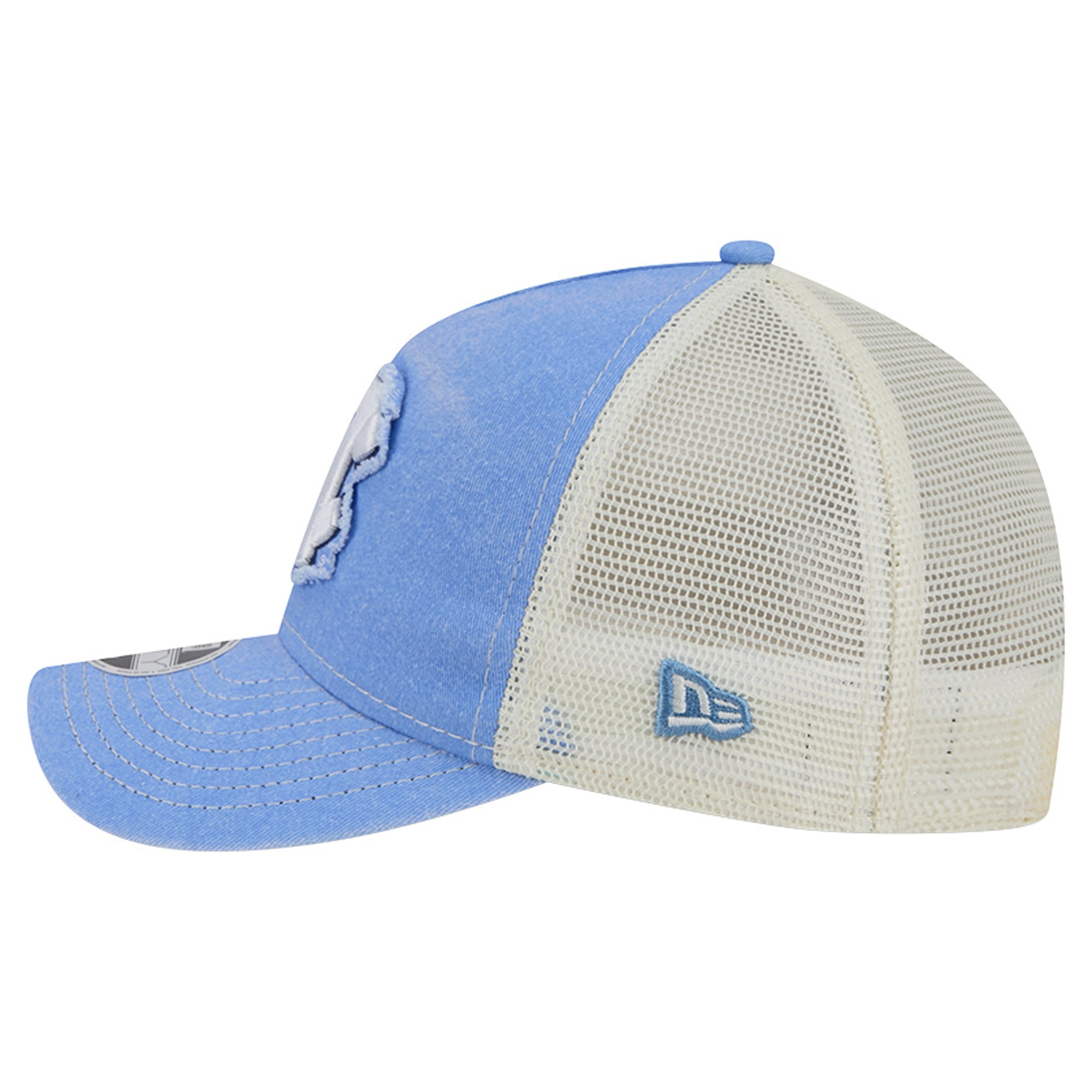 Casquette trucker rétro New Era bleu Caroline des Tar Heels de Caroline du Nord, ajustable, pour jeunes