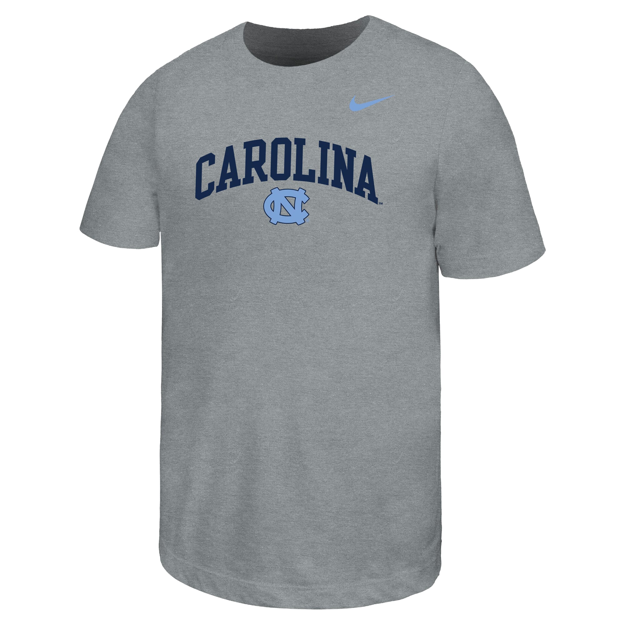 Youth Nike Gray North Carolina Tar Heels Arched Name Drop T-Shirt