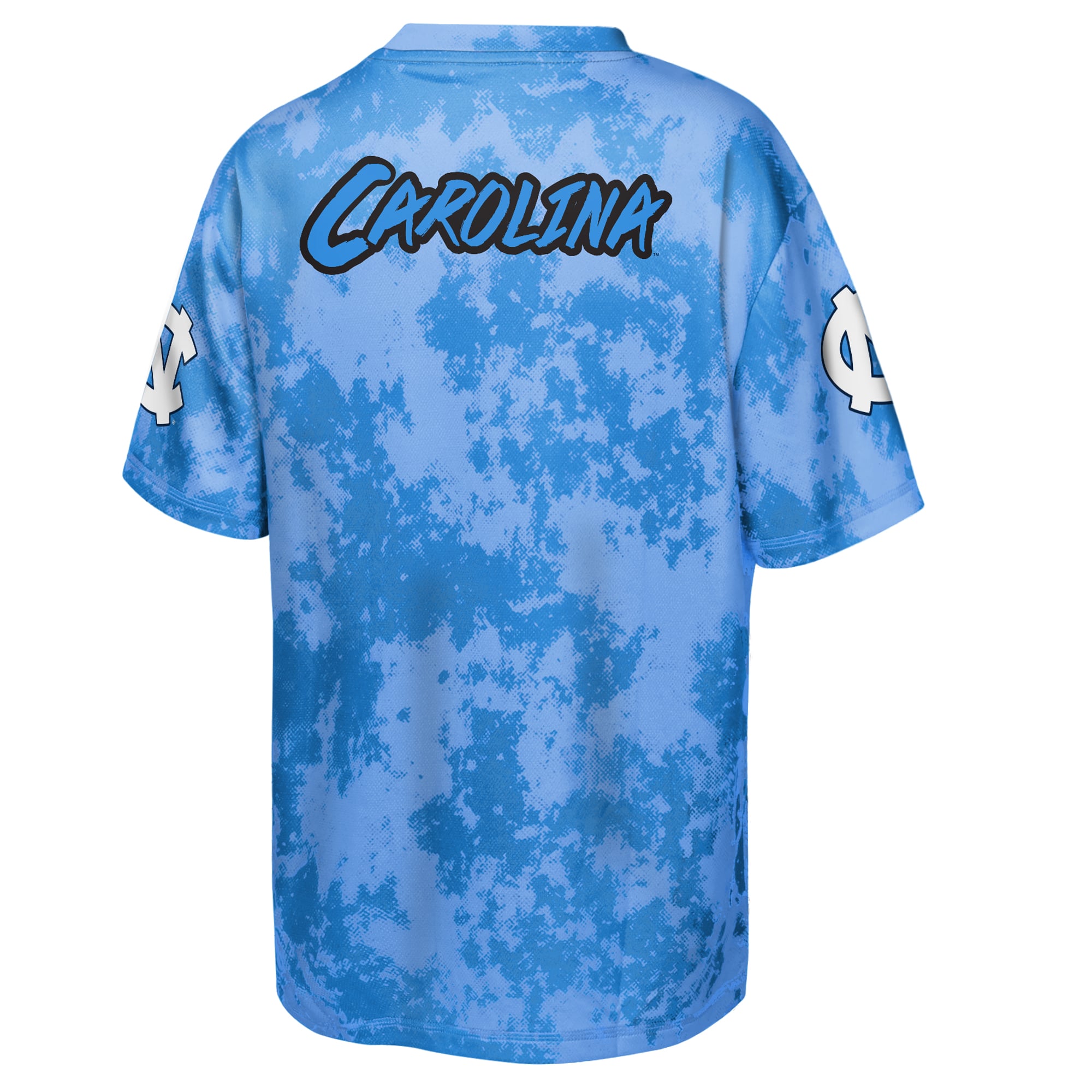 T-shirt sublimé Outerstuff bleu Caroline des Tar Heels de du Nord, côté opposé