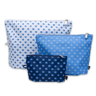 North Carolina Tar Heels ZooZatz 3-Pack Pouch Set