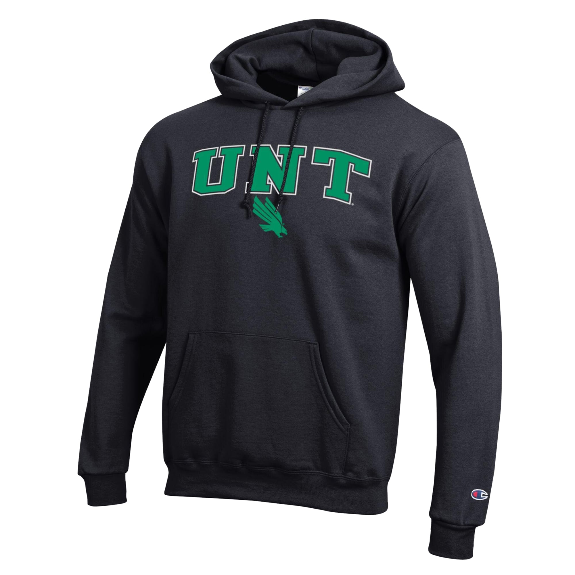 Sweat à capuche Champion noir North Texas Mean Green Powerblend pour homme