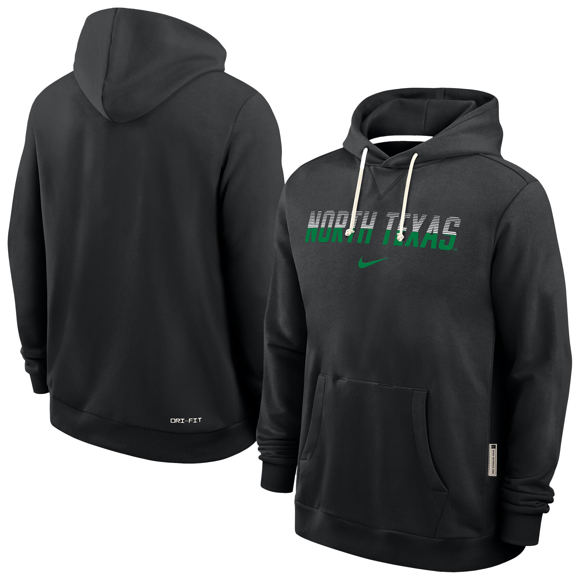 Men's Nike Black North Texas Mean Green 2026 Sideline Dri-FIT Hoodie