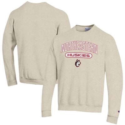 Northeastern Huskies Champion Powerblend Sweatshirt - Oatmeal
