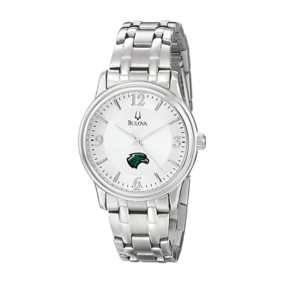  Northeastern State Riverhawks Bulova Stainless Steel Quartz Watch - Silver
