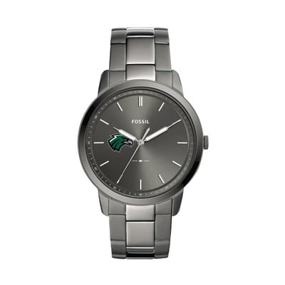  Northeastern State Riverhawks Fossil Minimalist Three-Hand Smoke Watch - Gray