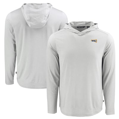 Northern Arizona Lumberjacks Cutter & Buck Coastline Epic Comfort Eco Recycled Long Sleeve Hoodie T-Shirt - Gray