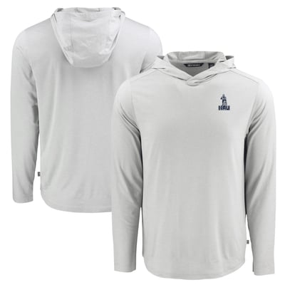 Northern Arizona Lumberjacks Cutter & Buck Coastline Epic Comfort Eco Recycled Long Sleeve Hoodie T-Shirt - Gray