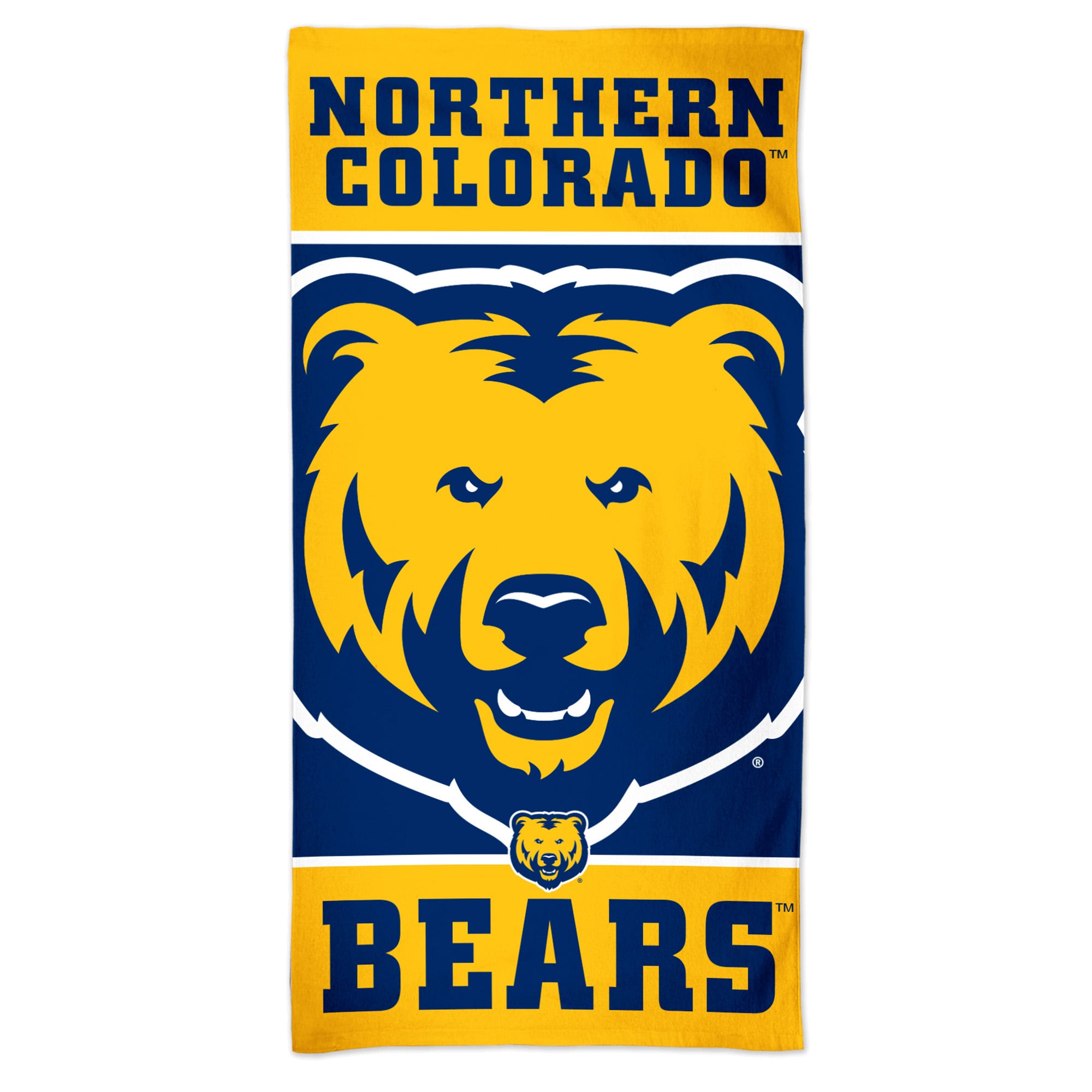 Serviette de plage WinCraft Northern Colorado Bears 30" x 60" en Spectra