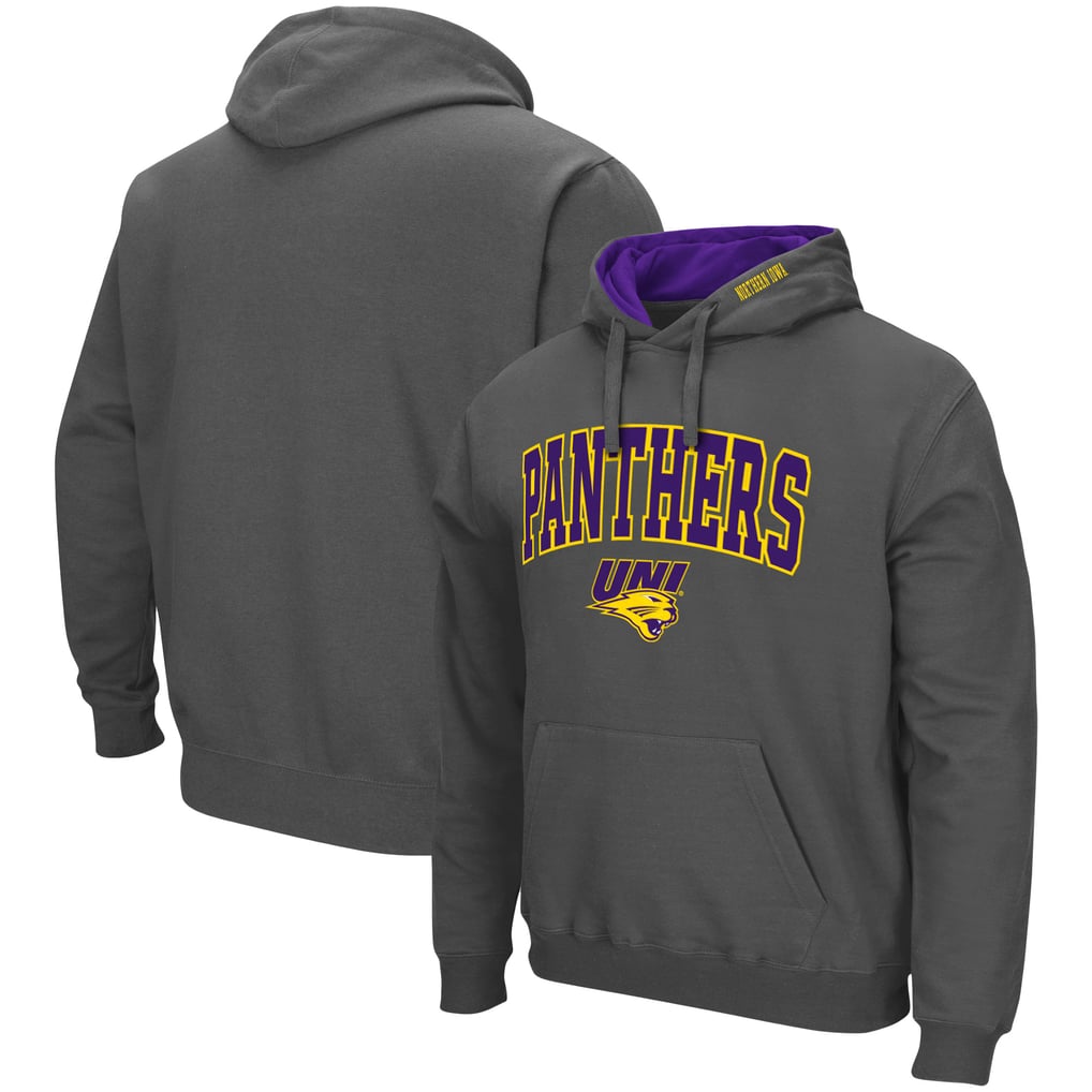 Northern Iowa Panthers Colosseum Arch & Logo 3.0 Pullover Hoodie - Charcoal