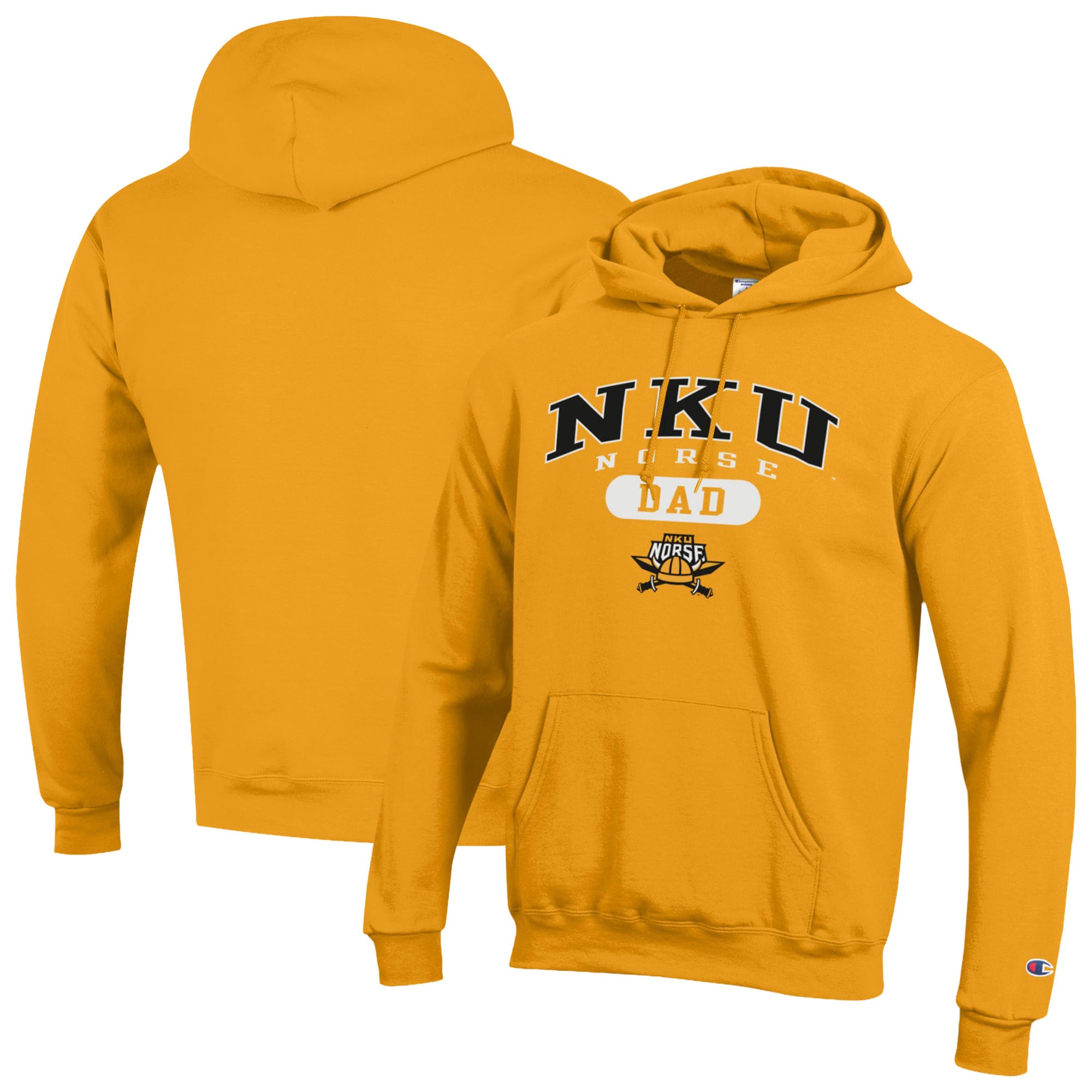 Men's Champion Gold Northern Kentucky University Norse Dad Pill Box Eco ...
