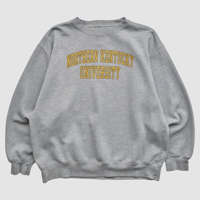 Northern Kentucky University Norse Jansport 2000s Pullover Sweatshirt - Heather Gray - L by Fanatics Real Vintage