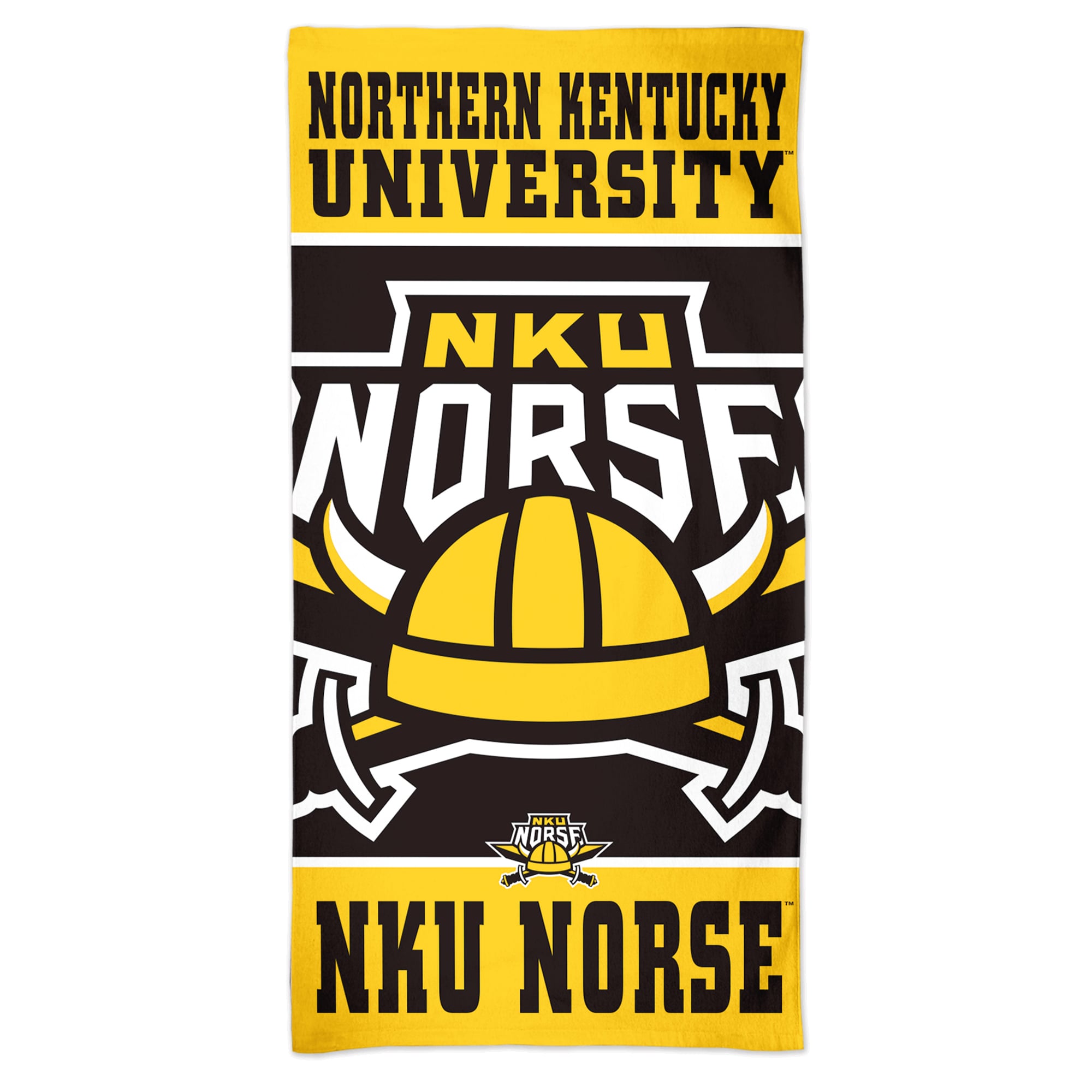 Serviette de plage Spectra 30'' x 60'' Norse de l'Université du Nord du Kentucky de WinCraft