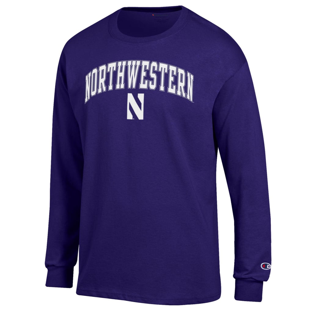 Men's Champion Purple Northwestern Wildcats Arch Over Logo Long Sleeve ...