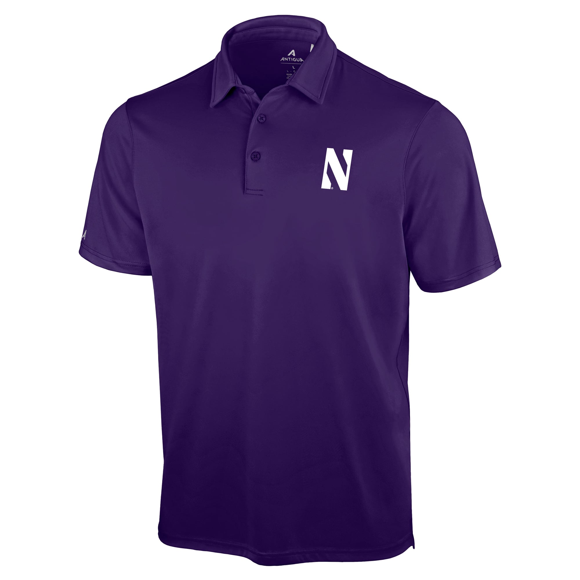 Men's Antigua Purple Northwestern Wildcats Unshakable Solid Polo