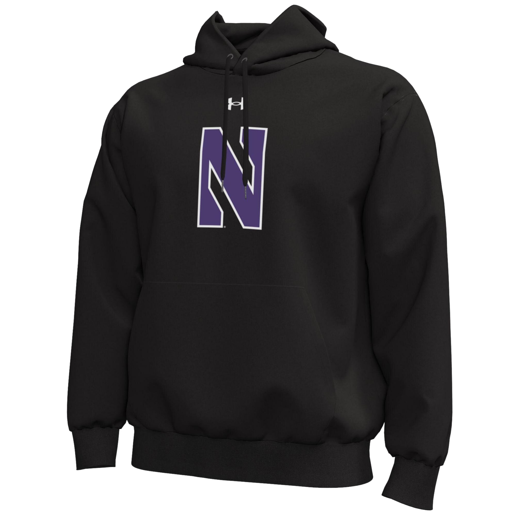 Sweat à capuche Under Armour violet Northwestern Wildcats Core Icon en polaire pour homme