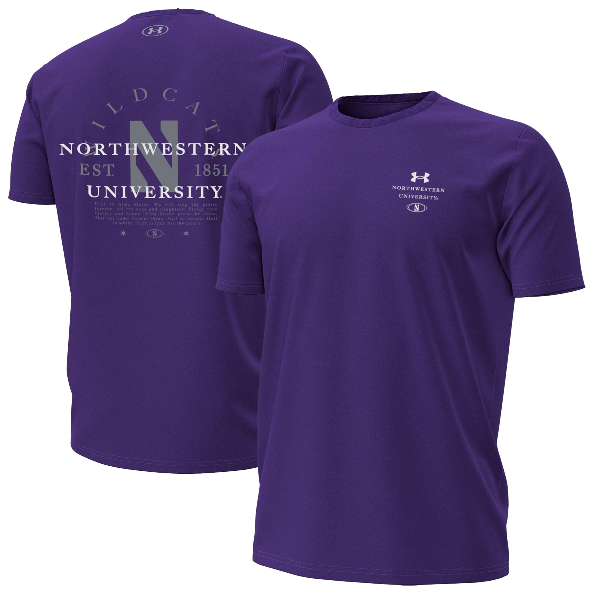 Men's Under Armour Purple Northwestern Wildcats 2026 Sideline Performance T-Shirt