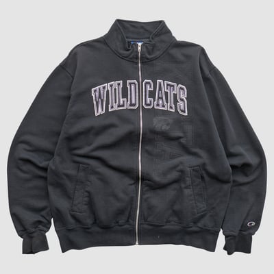 Northwestern Wildcats Champion 2000s Full Zip Jacket - Black - L by Fanatics Real Vintage