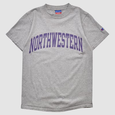 Northwestern Wildcats Champion 2000s T-shirt - Heather Gray - S by Fanatics Real Vintage