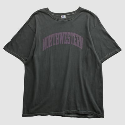 Northwestern Wildcats Champion 90s T-shirt - Black - L by Fanatics Real Vintage