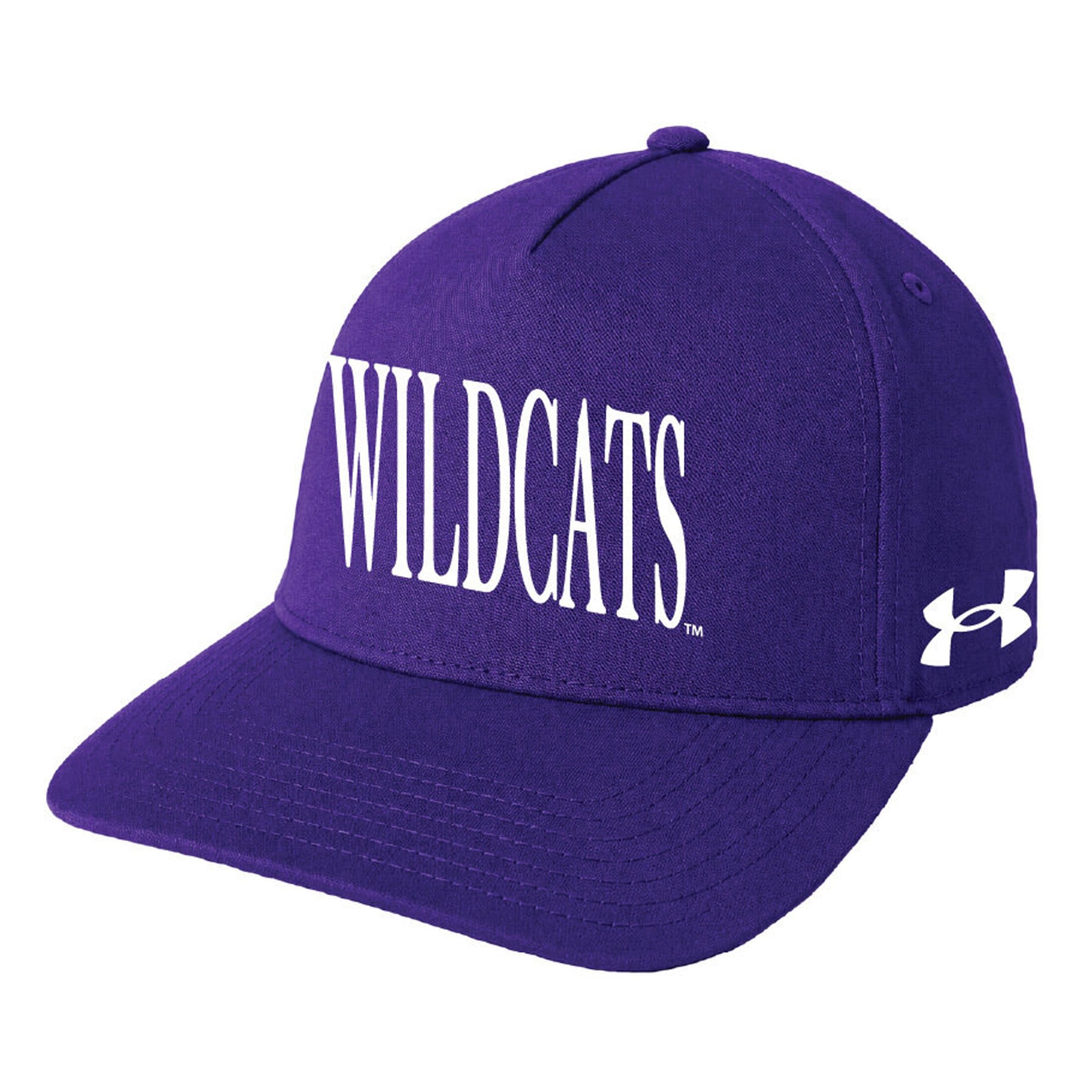 Casquette unisexe Under Armour violette Northwestern Wildcats Blitzing Accent 5 panneaux Iso-Chill ajustable