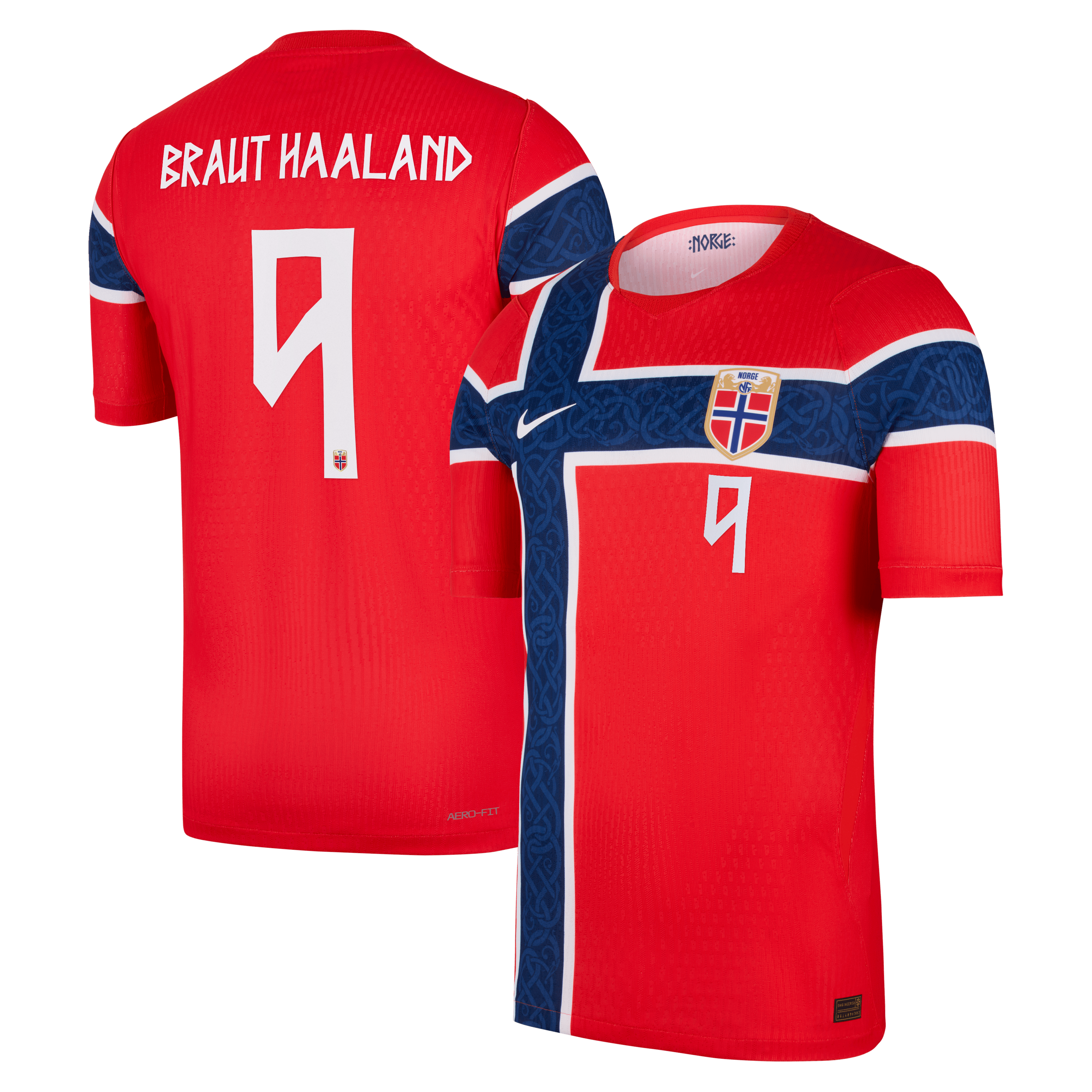 Erling Haaland Norway National Team Nike 2026 Home Match Authentic ...