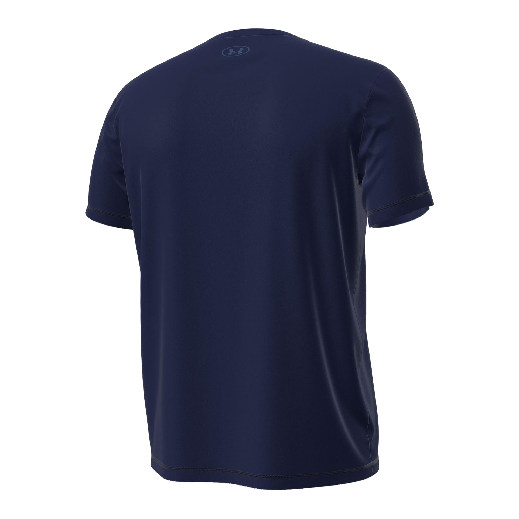 T-shirt extensible Core Tech Under Armour bleu marine Notre Dame Fighting Irish Soccer Leprechaun