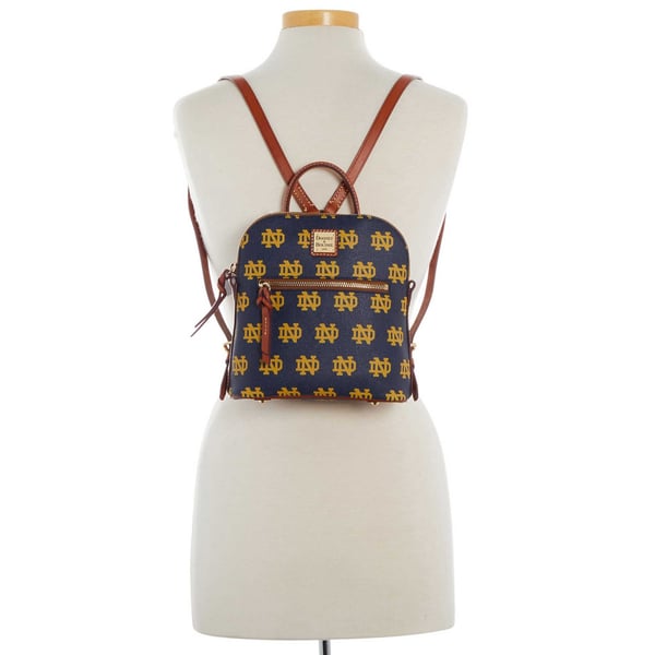 4369 NWOT Dooney & Bourke Navy and Tan Backpack 255744369 Dooney & Bourke Notre Dame Fighting Irish Small Backpack main image 3