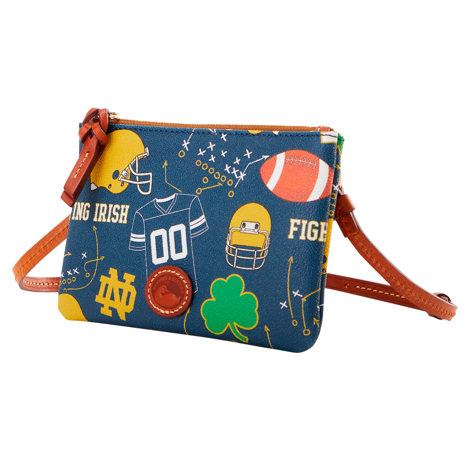 Dooney & Bourke Notre Dame Fighting Irish Top Zip Crossbody Purse