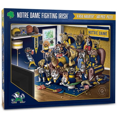 Notre Dame Fighting Irish Fanpoint Purebred Fans 18'' x 24'' A Real Nailbiter 500-Piece Puzzle