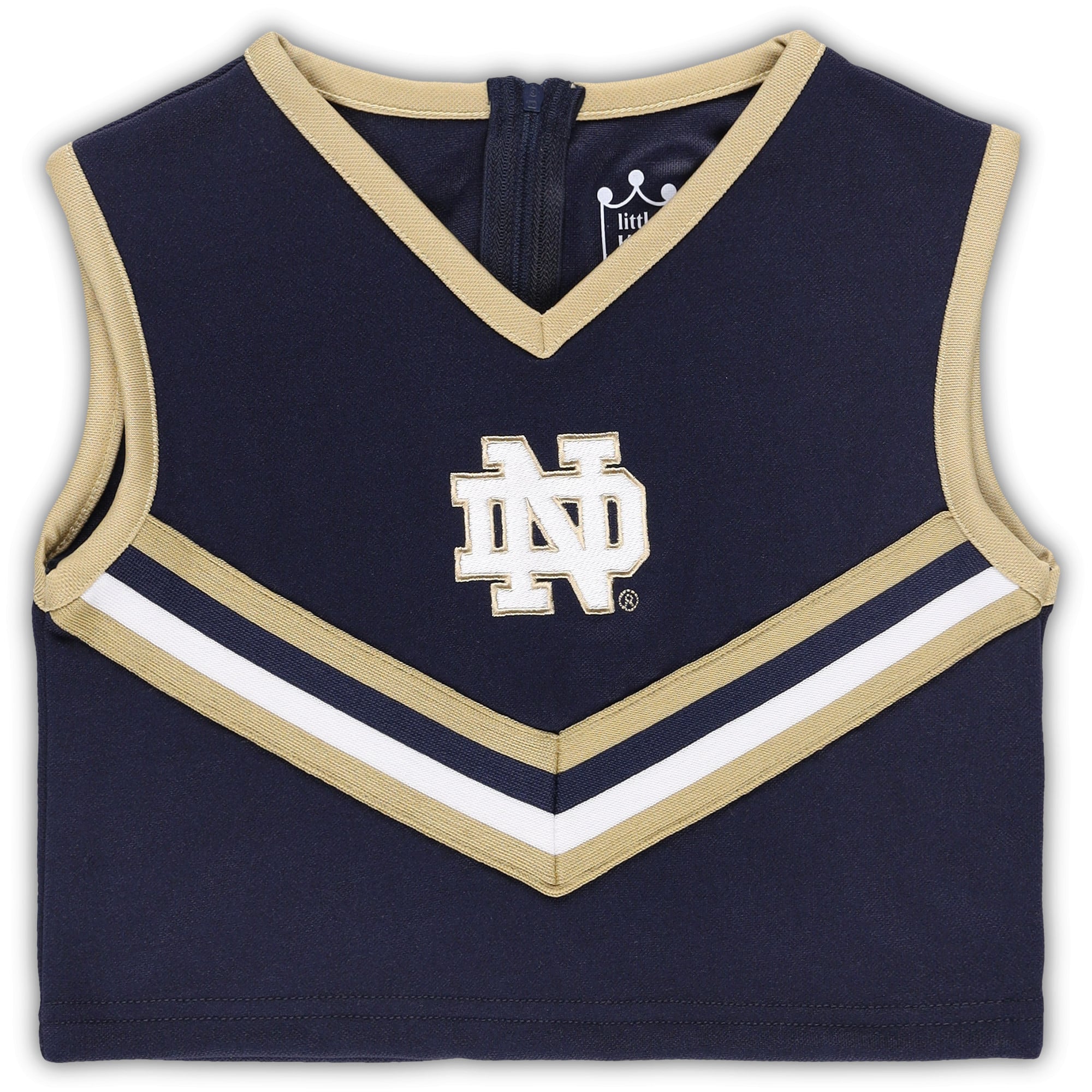 Ensemble de cheerleading deux pièces Little King Navy Notre Dame Fighting Irish pour filles
