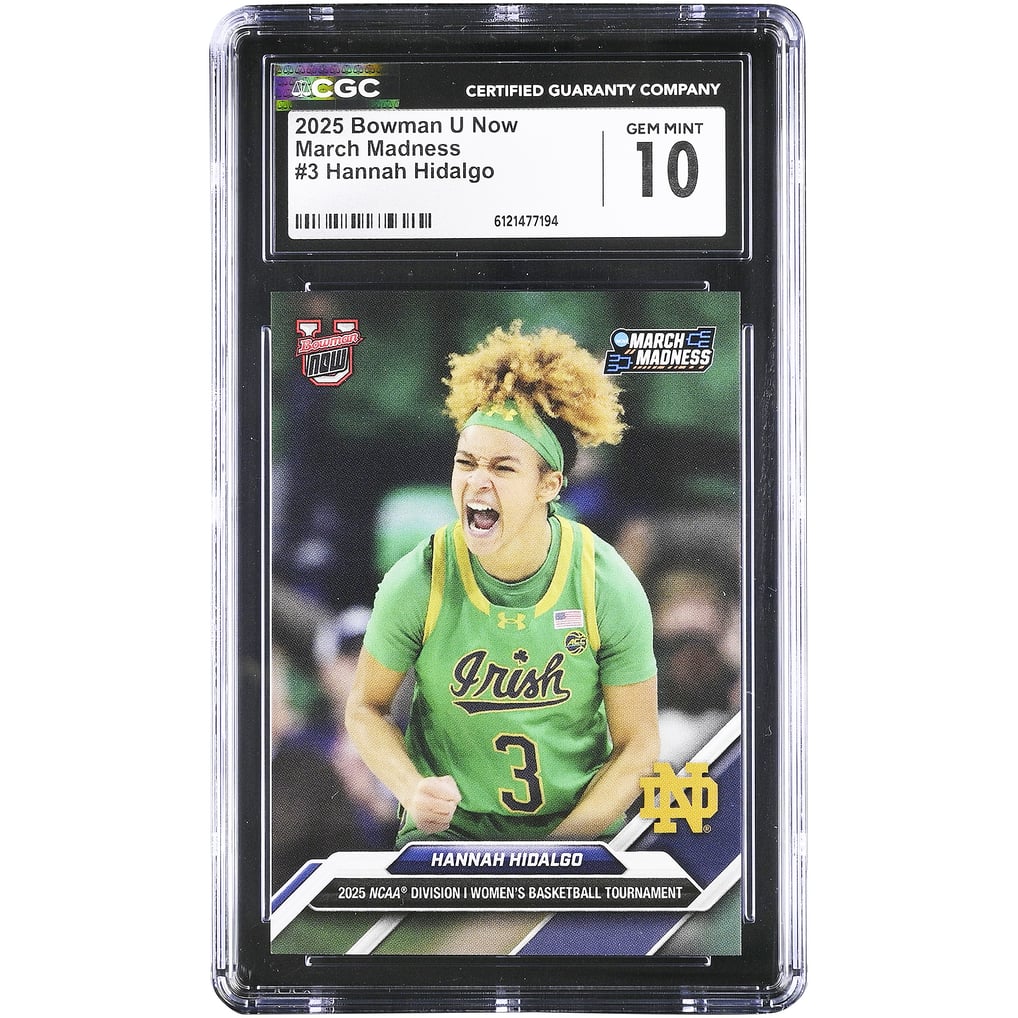 Hannah Hidalgo Notre Dame Fighting Irish 2025 Bowman U Now March ...