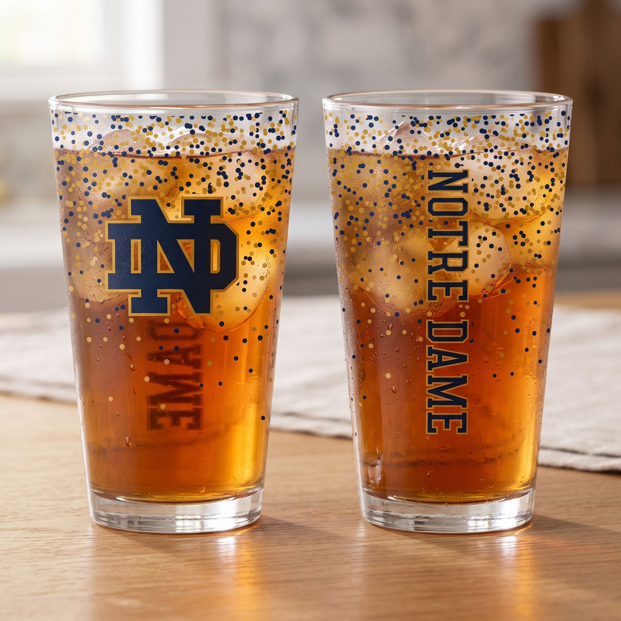 Indigo Falls Notre Dame Fighting Irish Confetti Pints ​​- Lot de 2