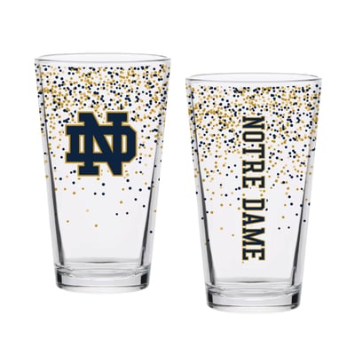 Indigo Falls Notre Dame Fighting Irish Confetti Pints - Set of 2
