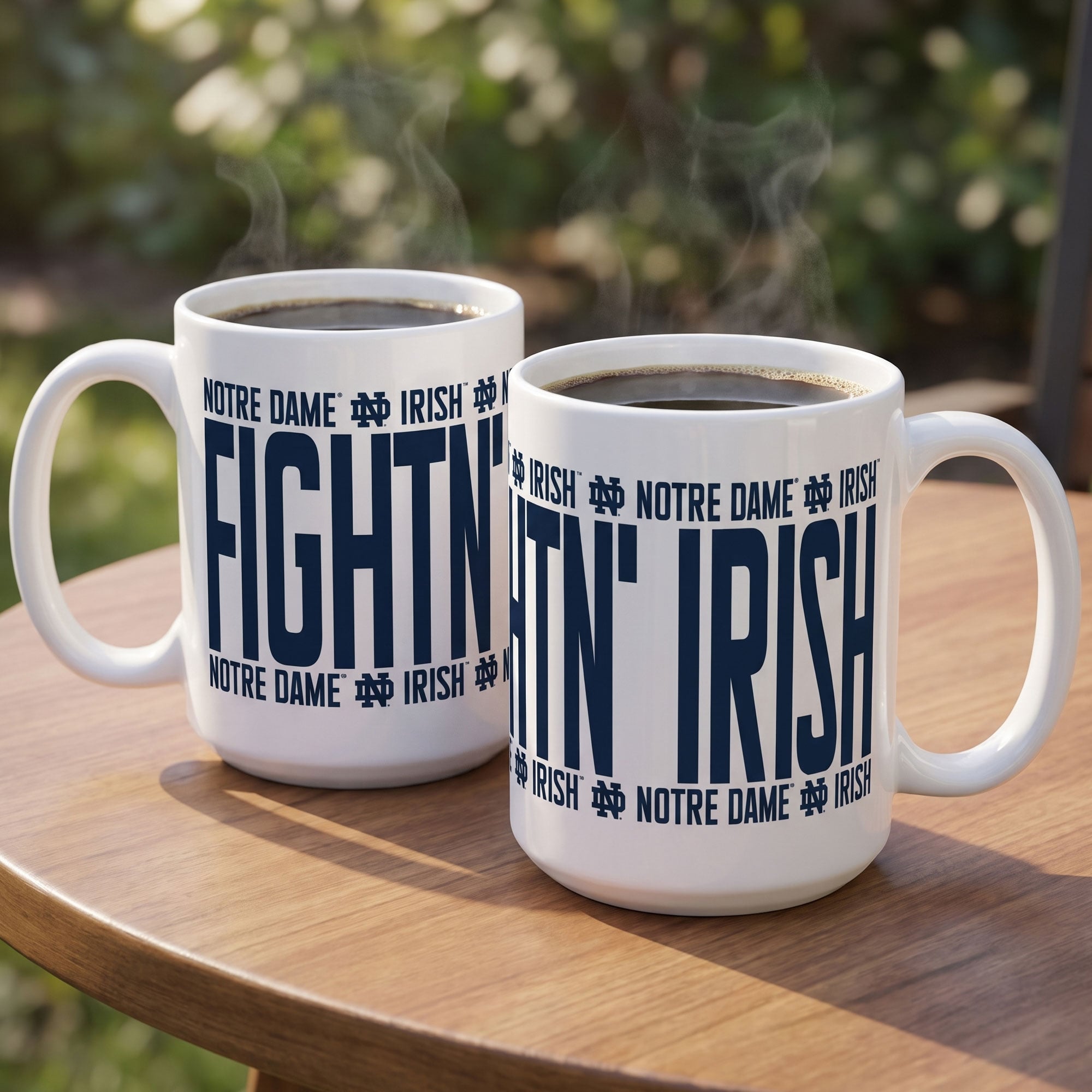 Mug surélevé Indigo Falls Notre Dame Fighting Irish - Lot de 2