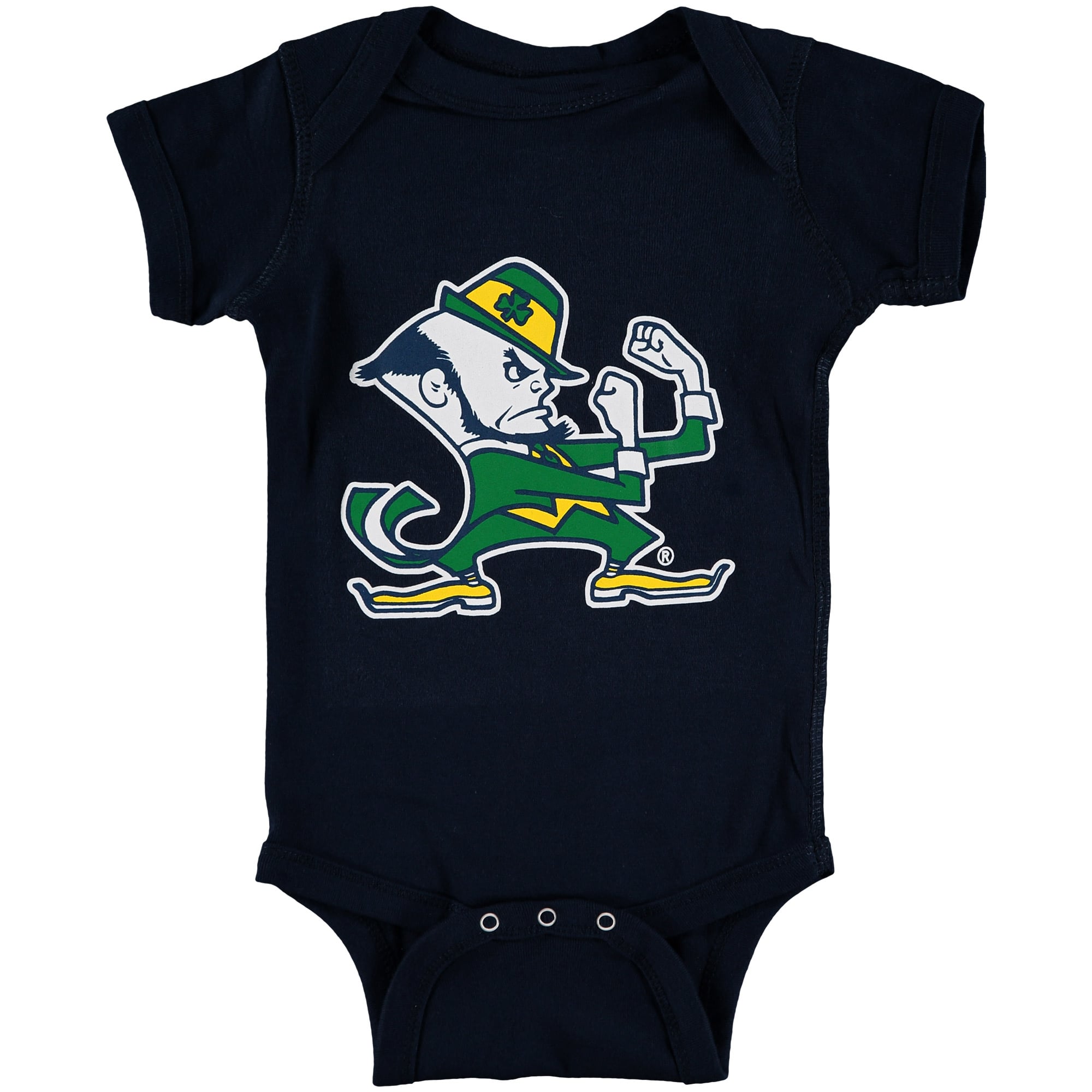 Body bébé Two Feet Ahead bleu marine Notre Dame Fighting Irish avec grand logo