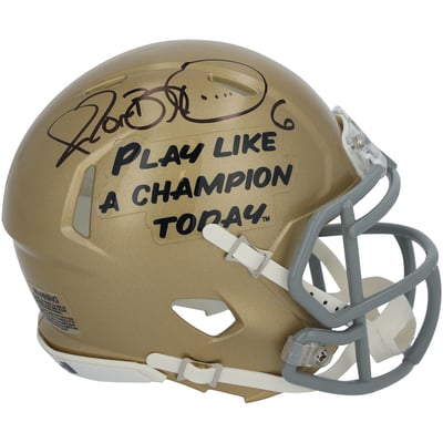 Jerome Bettis Notre Dame Fighting Irish Autographed Fanatics Authentic Riddell PLACT Speed Mini Helmet  