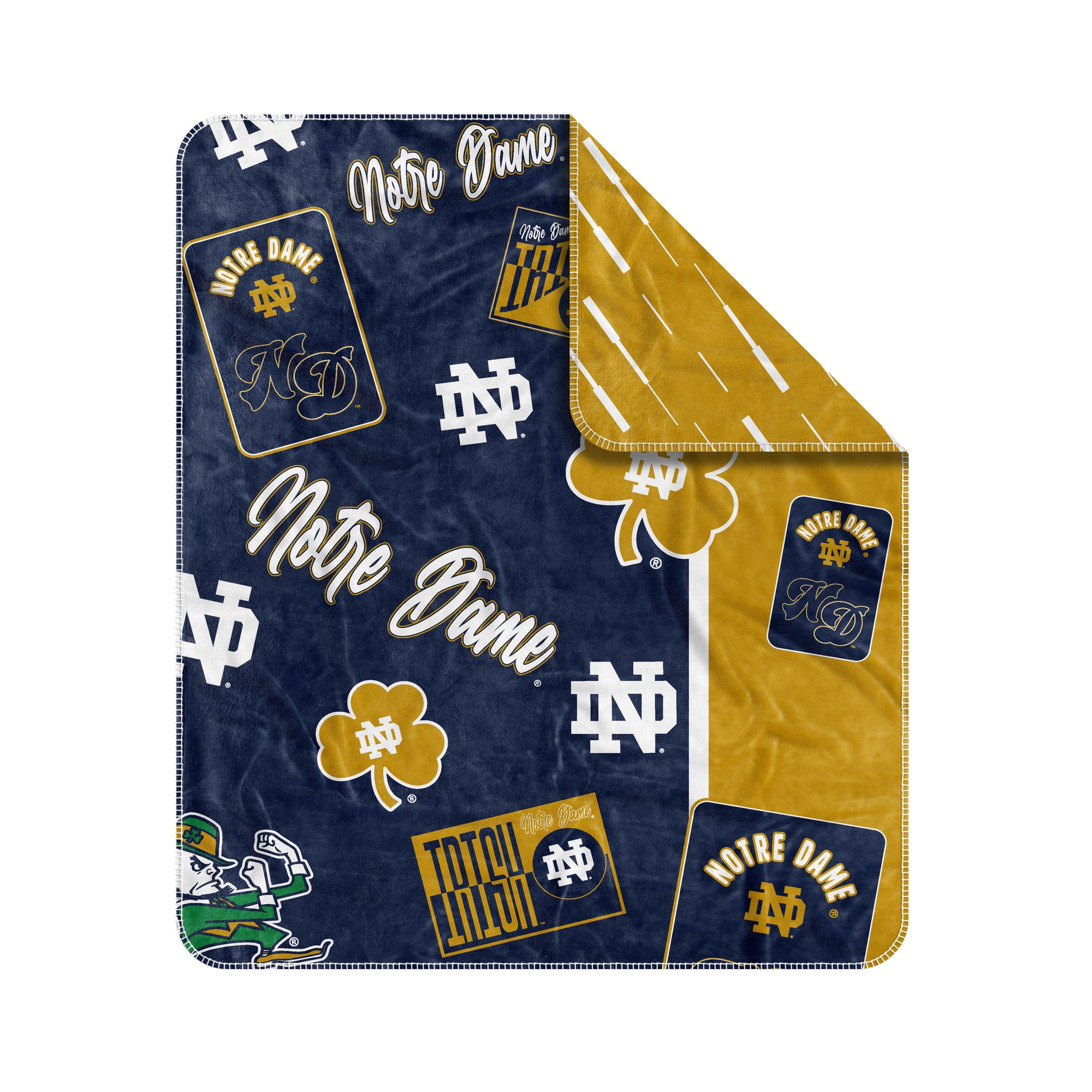 Couverture jetée Dream Weave 50" x 60" avec logos Notre Dame Fighting Irish