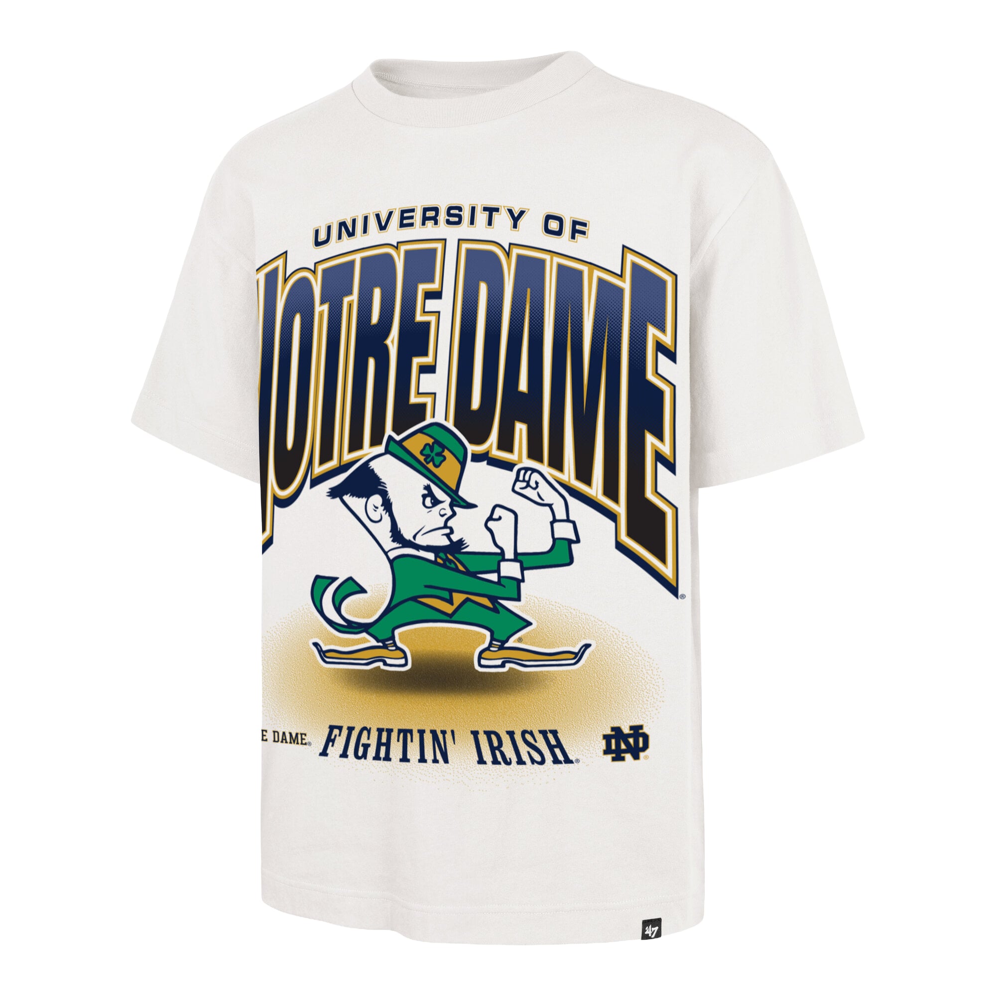 Men's '47 Cream Notre Dame Fighting Irish Team Flex Foundation T-Shirt