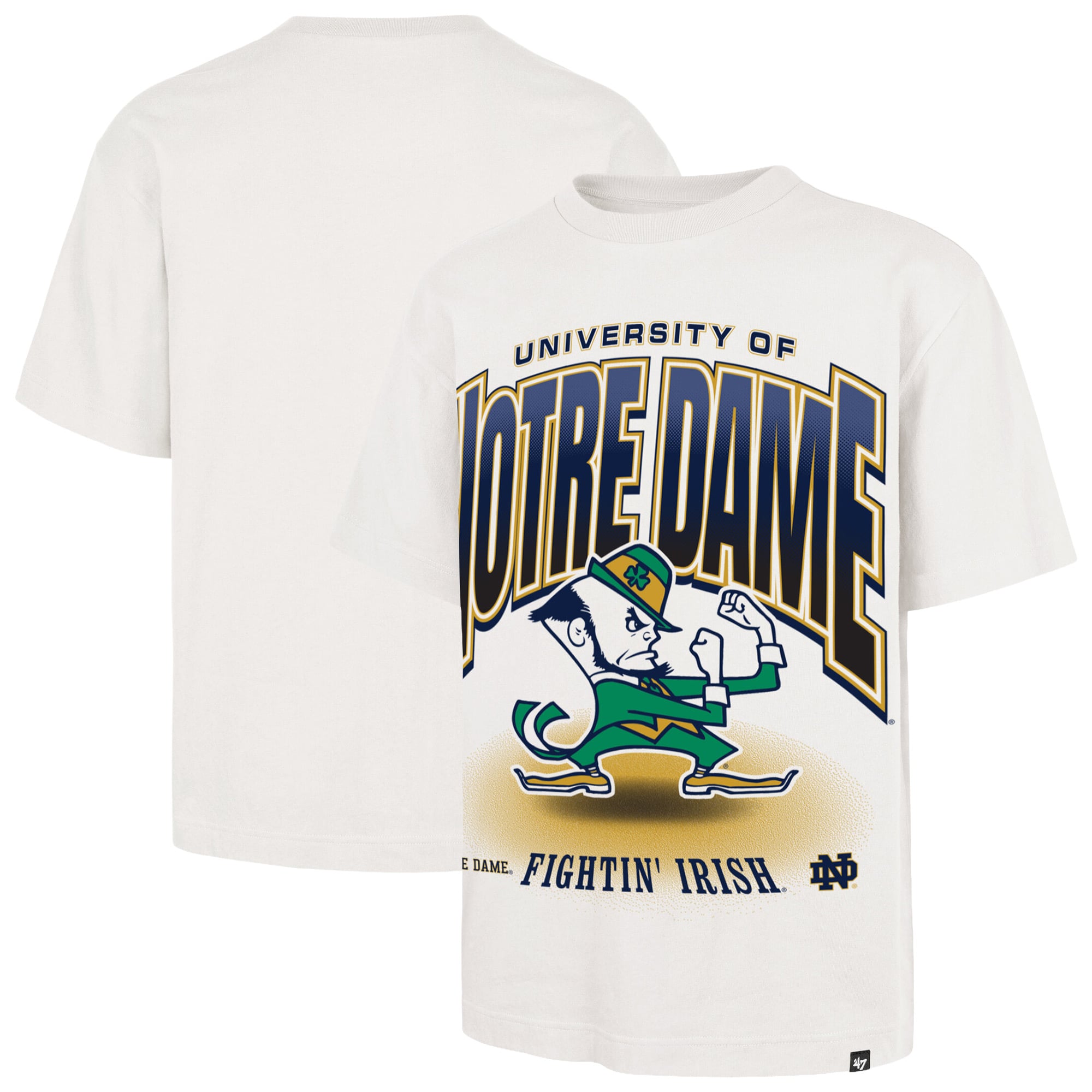 Men's '47 Cream Notre Dame Fighting Irish Team Flex Foundation T-Shirt
