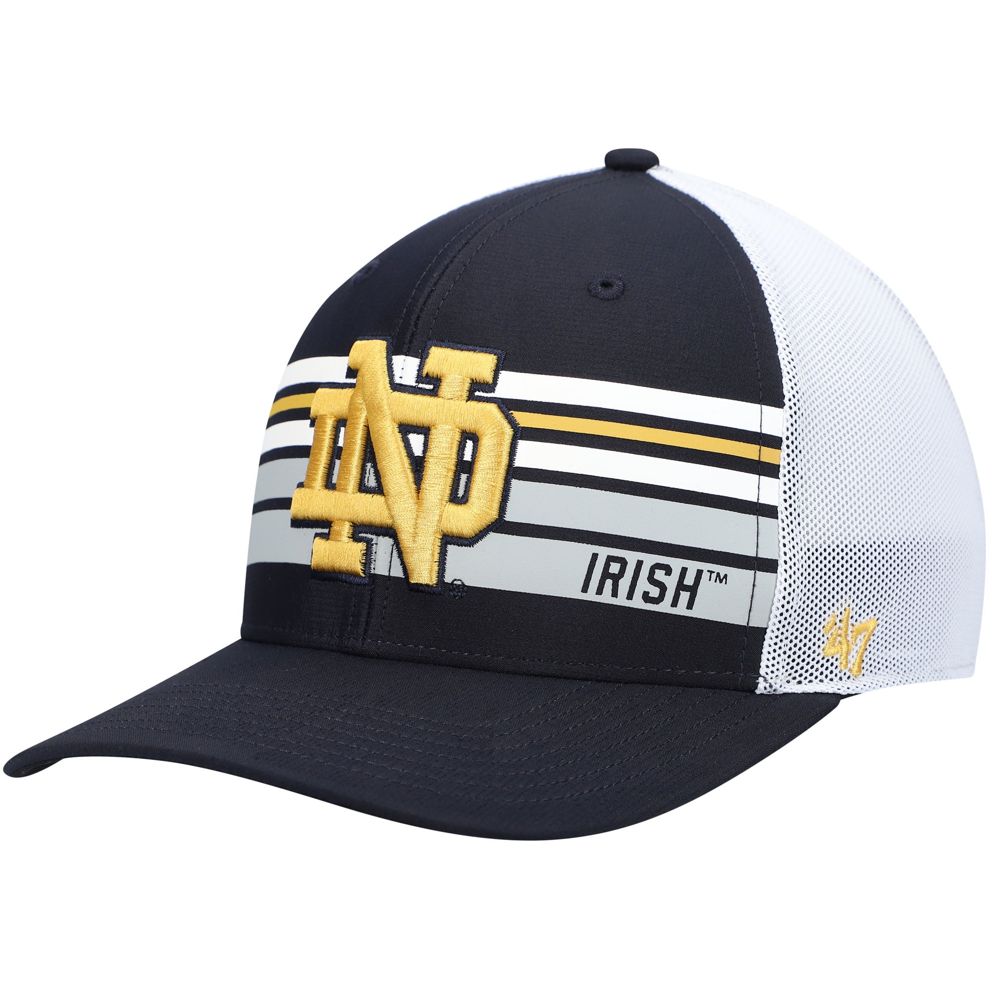 Tracker Snap Back Men's '47 Navy Notre Dame Fighting Irish Altitude Trucker Snapback Hat