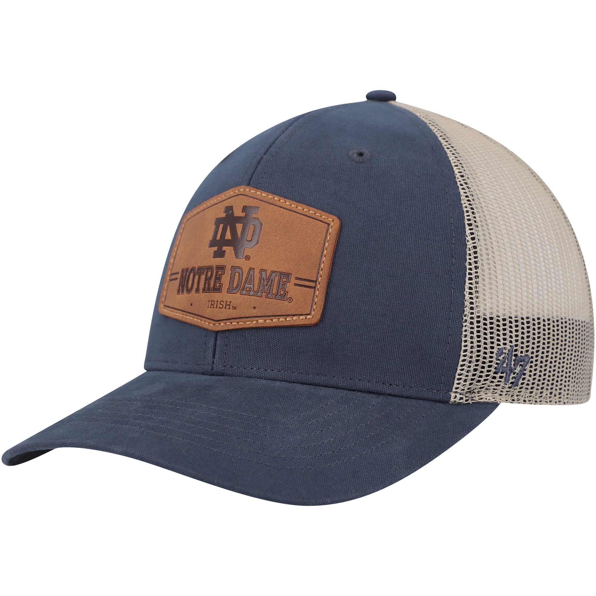 Men s 47 Navy Notre Dame Fighting Irish Rawhide Trucker Adjustable Hat men-s-47-navy-notre-dame-fighting-irish-rawhide-trucker-adjustable-hat